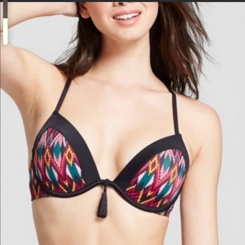 NWOT Shade & Shore Push-up Bikini Top 36D